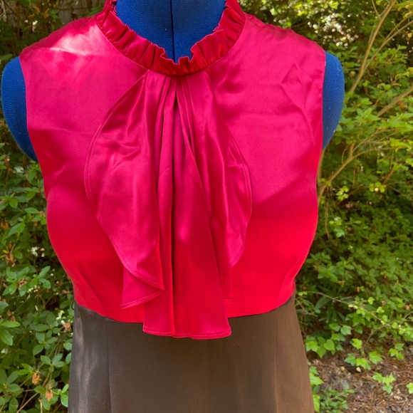 Alice and Olivia Red  Jabot Dress Blair Waldorf - Picture 2 of 7